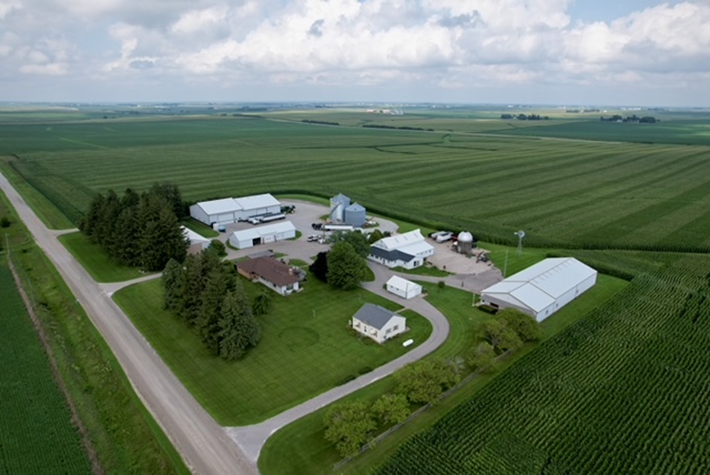Cordt Holub aerial view of farm